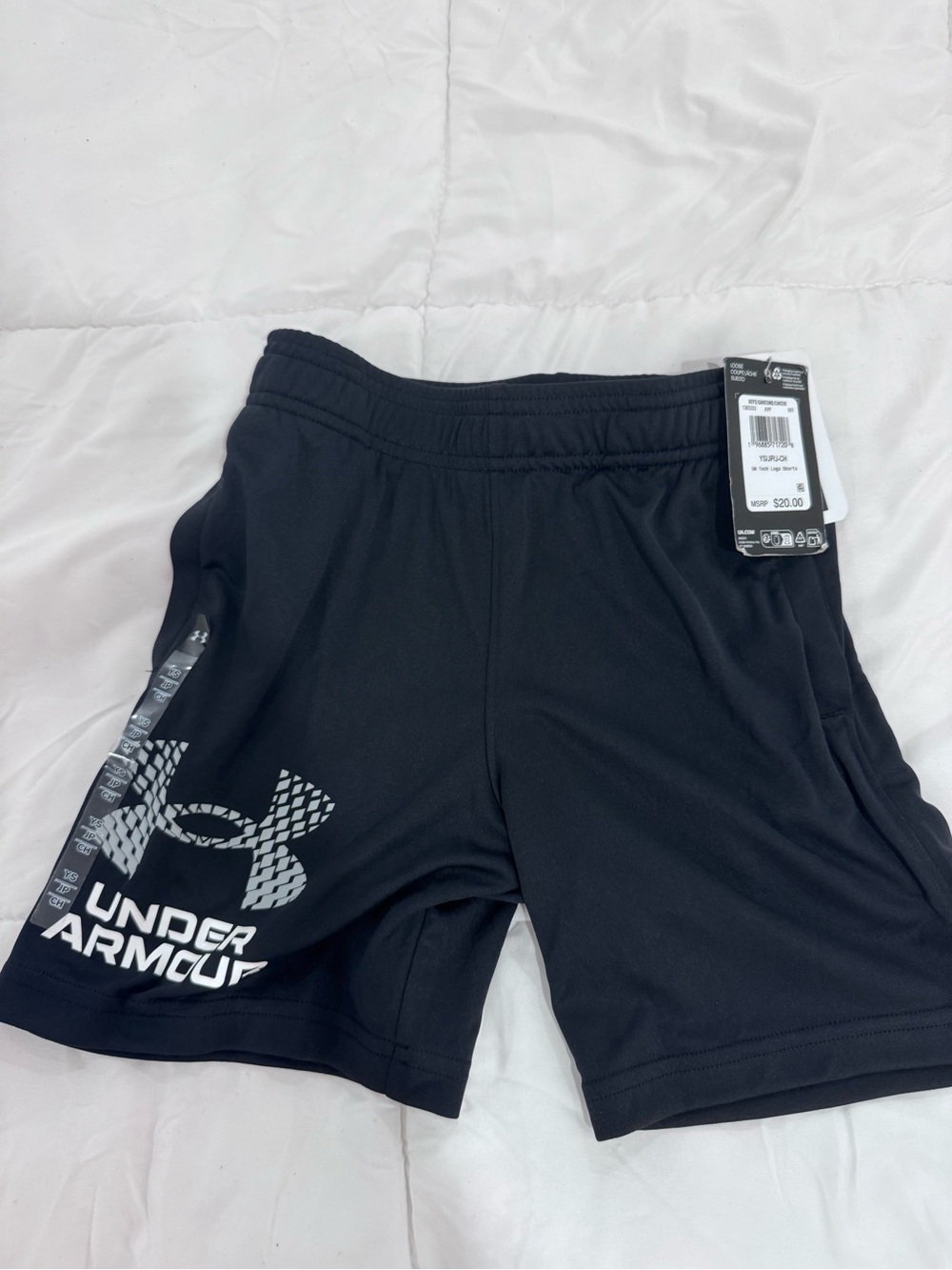 Under Armour Black Boys' Logo Athletic Shorts